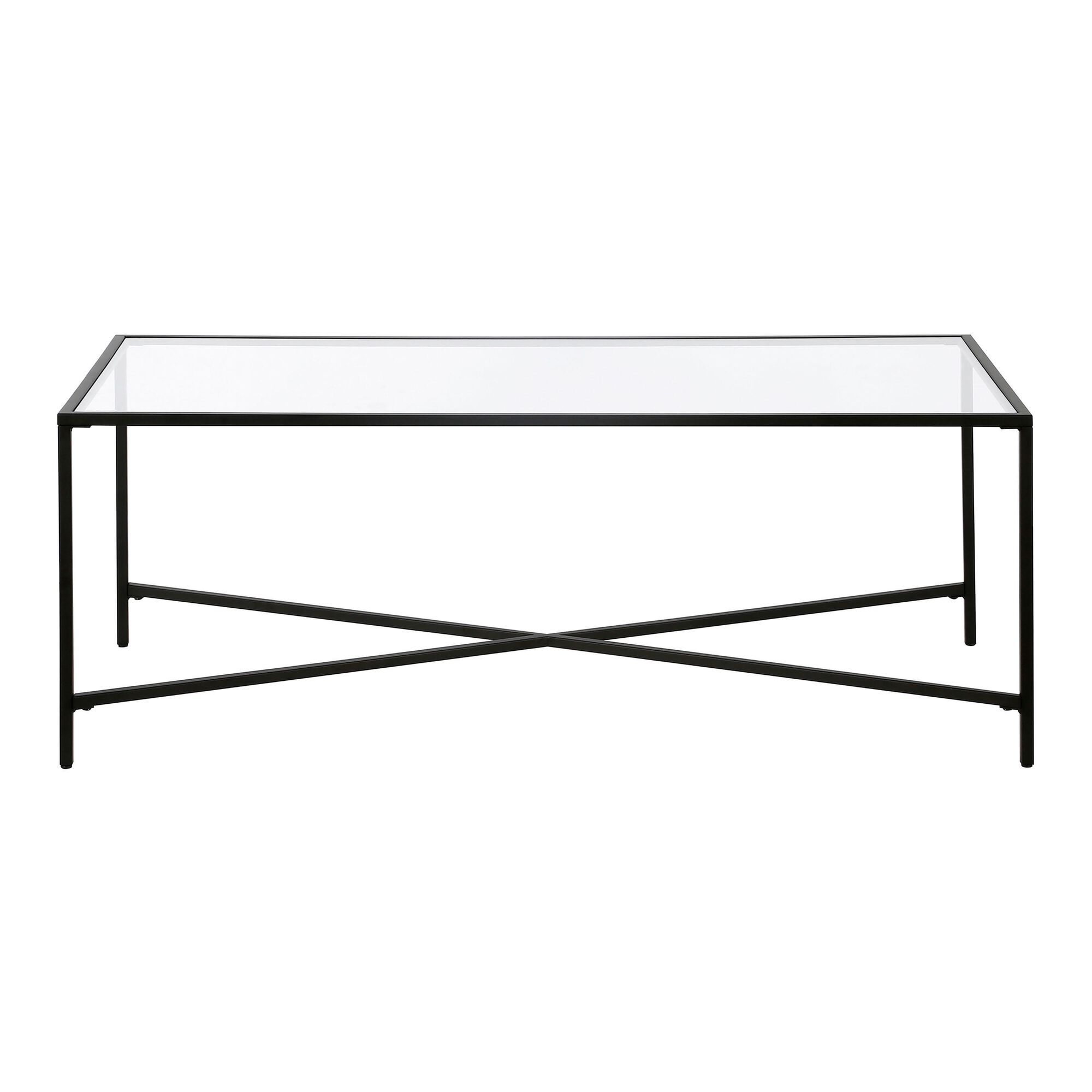 Mille Metal and Glass Top Coffee Table - From Where - 