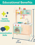 Mini Chef Wooden Play Kitchen (Ages 3+) - From Where - 