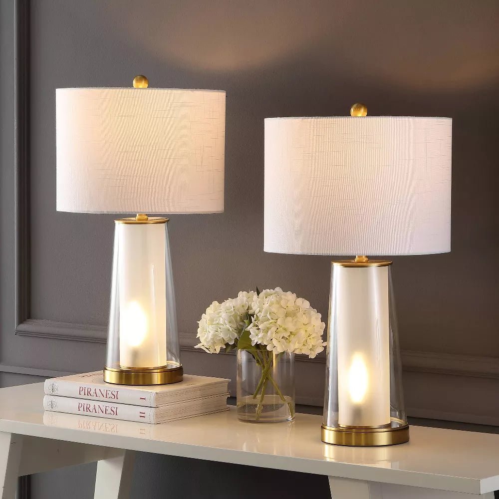 Minimalist Glass Iron Table Lamps - From Where - 