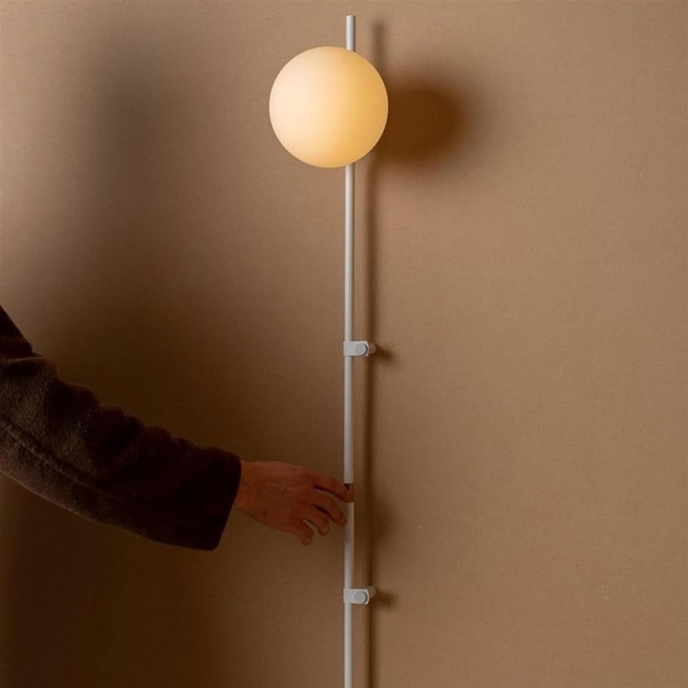 Minimalist Industrial Vintage Wall Lamp Long Arm Glass Globe - From Where - 