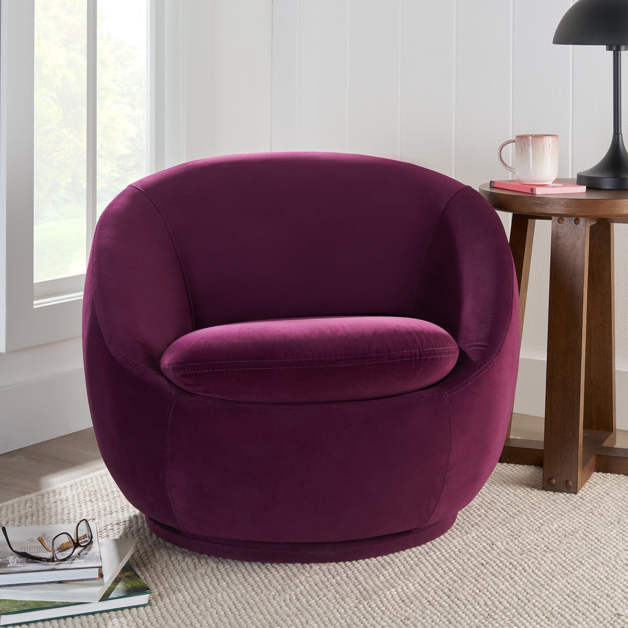 Mira Single Swivel Chair - From Where - 