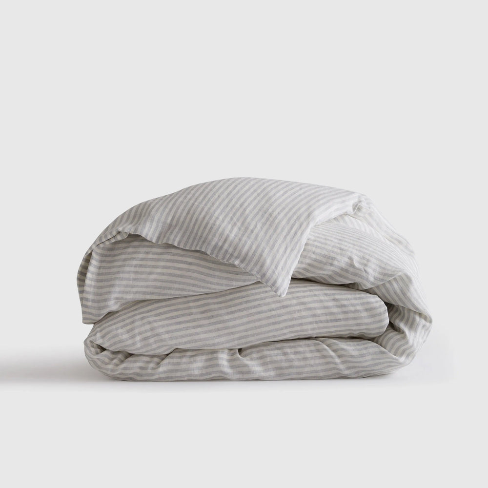 European Linen Stripe Duvet Cover