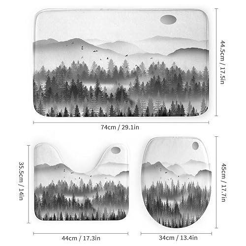 Misty Forest Bathroom Decor Set - From Where - 