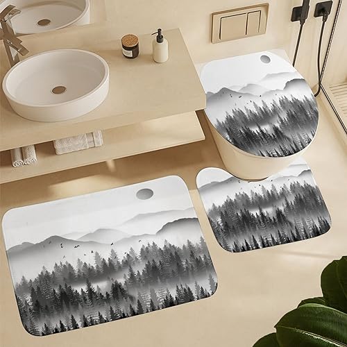 Misty Forest Bathroom Decor Set - From Where - 