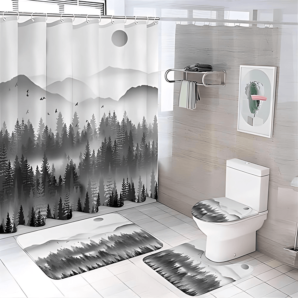 Misty Forest Bathroom Decor Set - From Where - 
