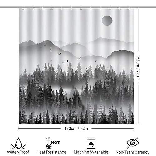 Misty Forest Bathroom Decor Set - From Where - 