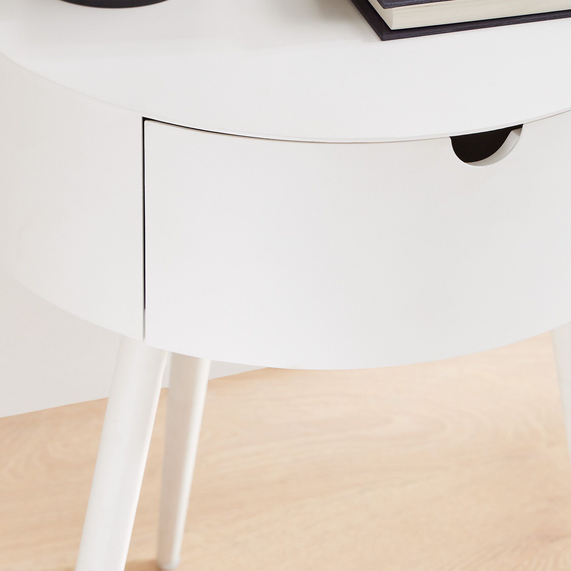 Mitzi White Nightstand (15.75") - From Where - 
