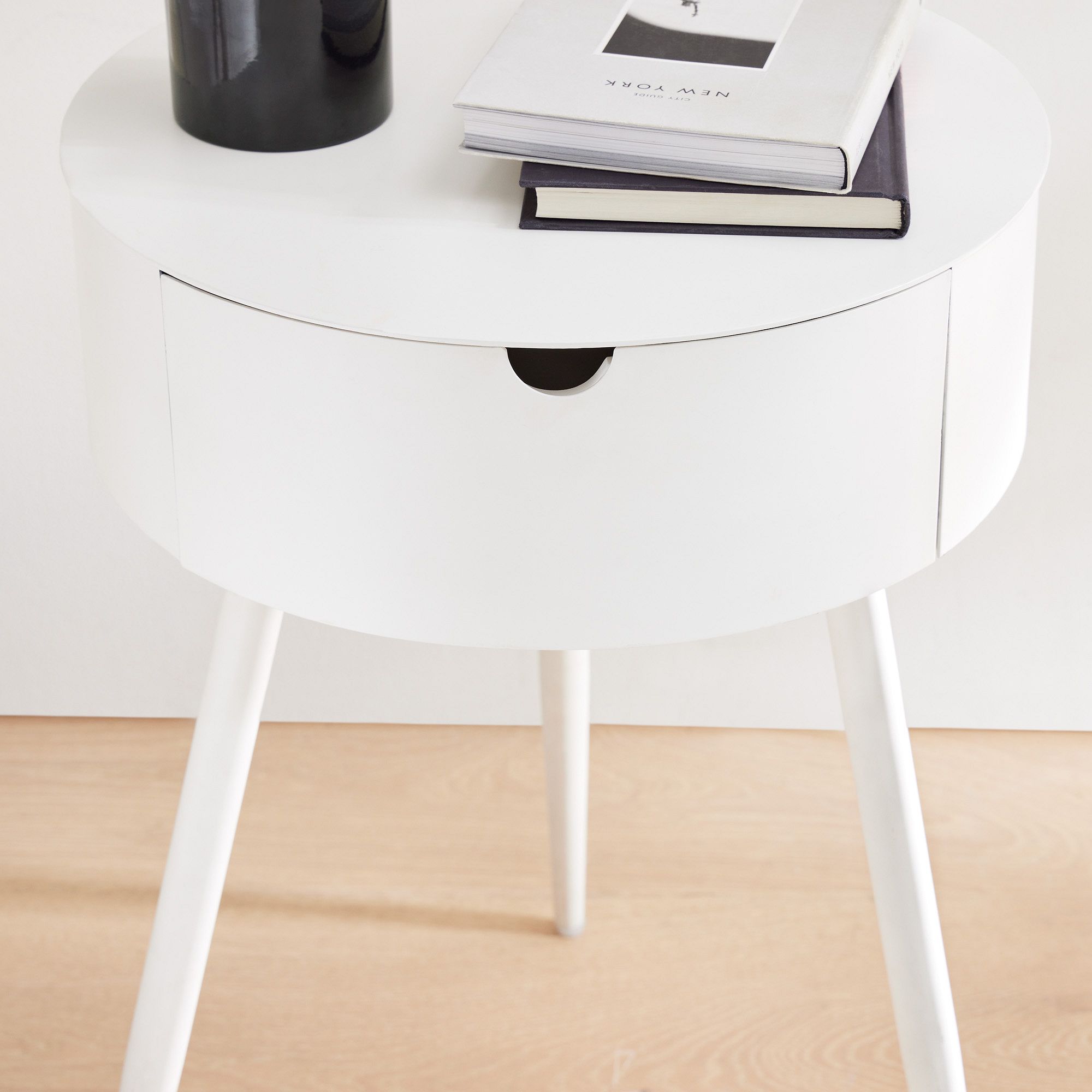 Mitzi White Nightstand (15.75") - From Where - 