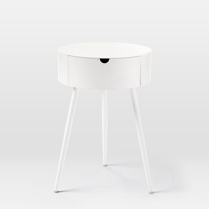 Mitzi White Nightstand (15.75") - From Where - 