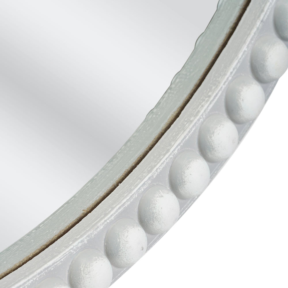 Moby's 30" Beaded Frame Mirror - From Where - 