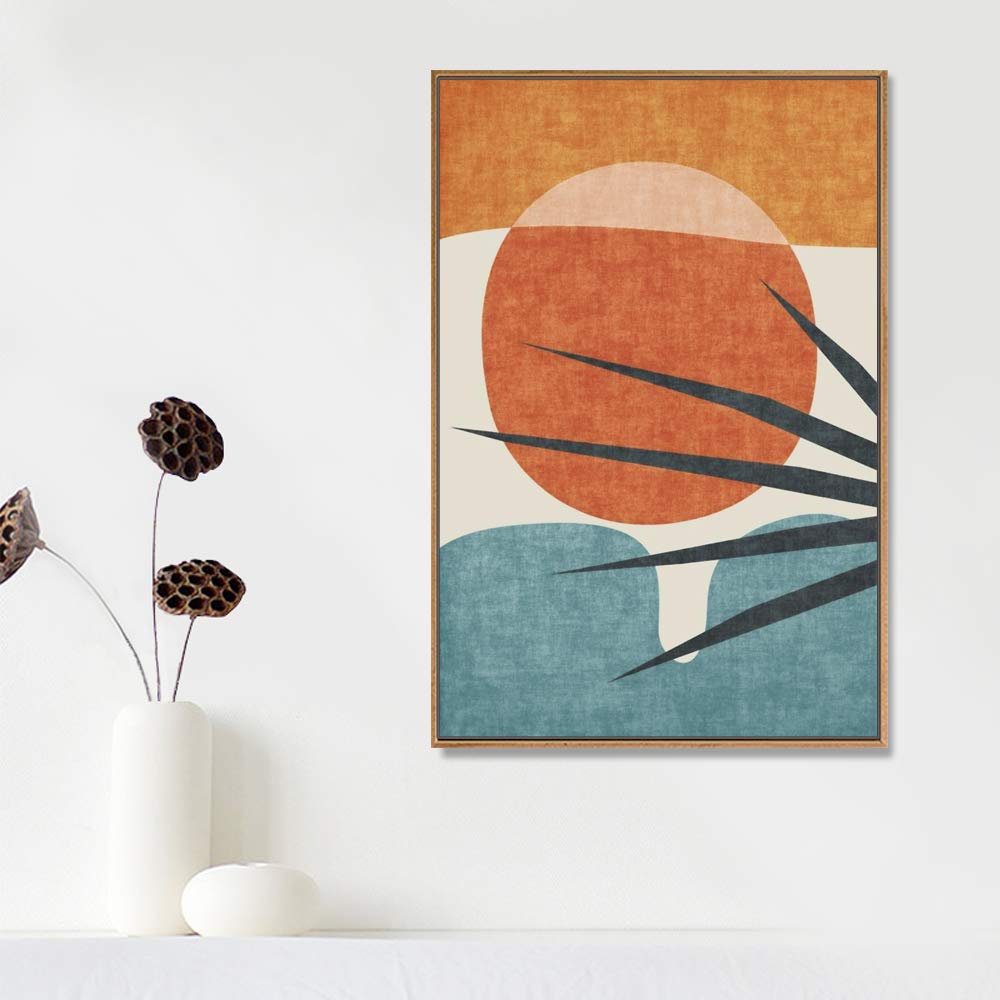 Modern Abstract Framed Canvas - From Where - 