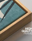 Modern Abstract Framed Canvas - From Where - 