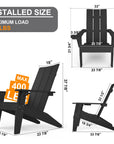 Modern Adirondack Chairs (Set of 4) - From Where - 