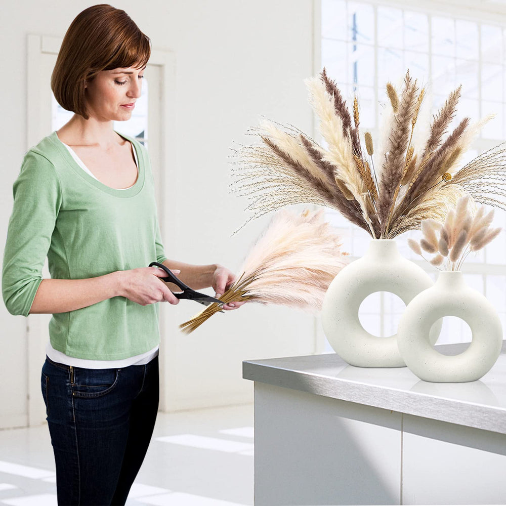 Modern Ceramic Vases (Set of 2) - From Where - 