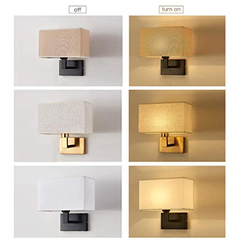 Modern Chinese Style Fabric Wall Lamp - From Where - 