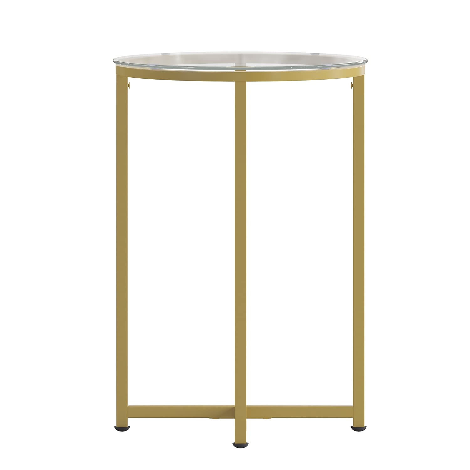 Modern Clear Glass End Table - From Where - 