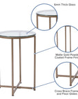 Modern Clear Glass End Table - From Where - 