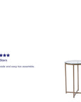 Modern Clear Glass End Table - From Where - 
