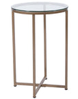 Modern Clear Glass End Table - From Where - 