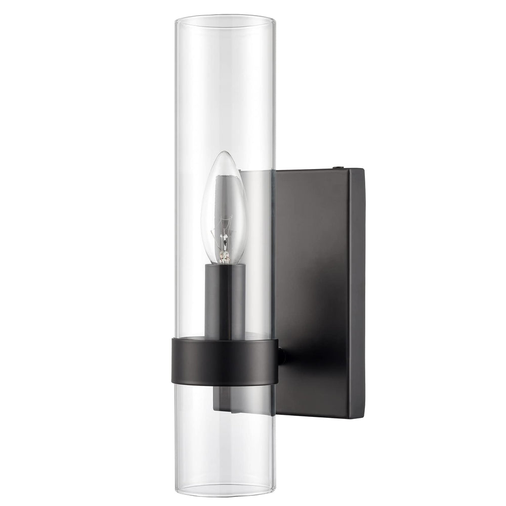 Modern Farmhouse Glass Cylinder Wall Sconce - From Where - 