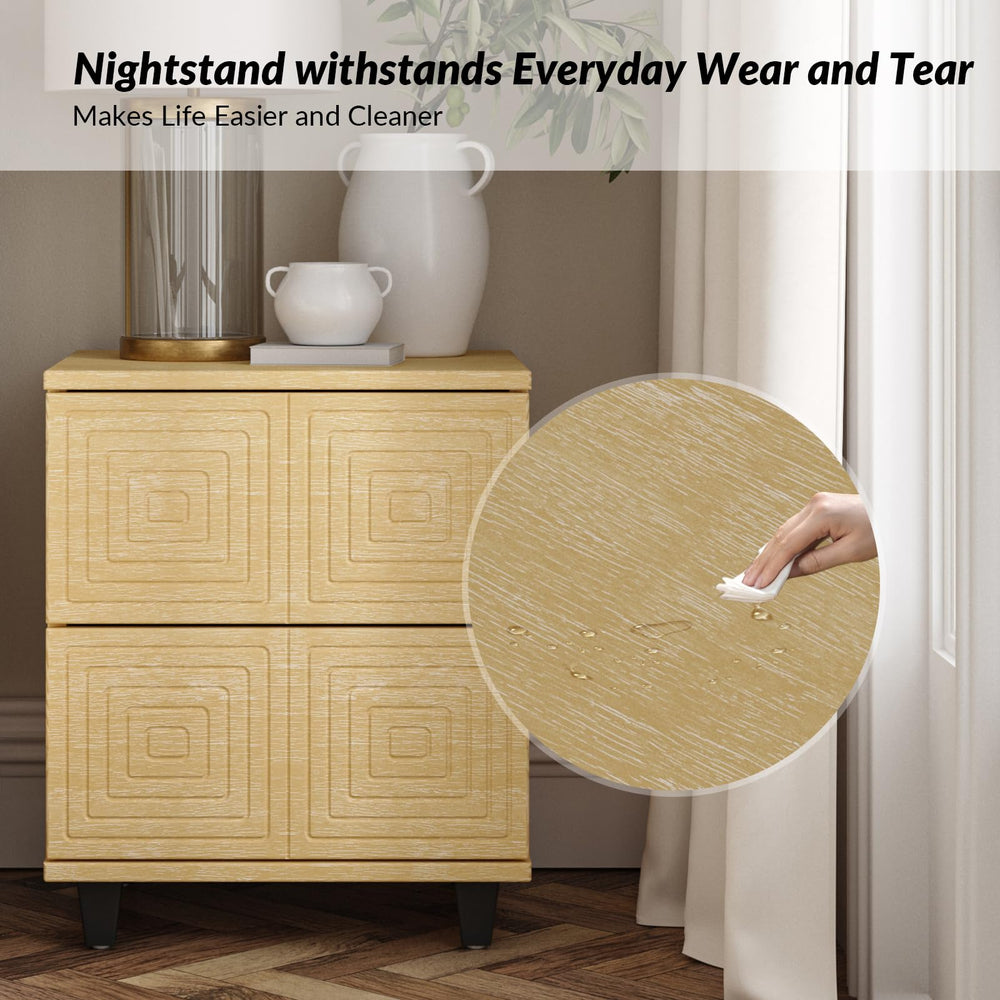 Modern Geometric Nightstand (Set of 2) - From Where - 