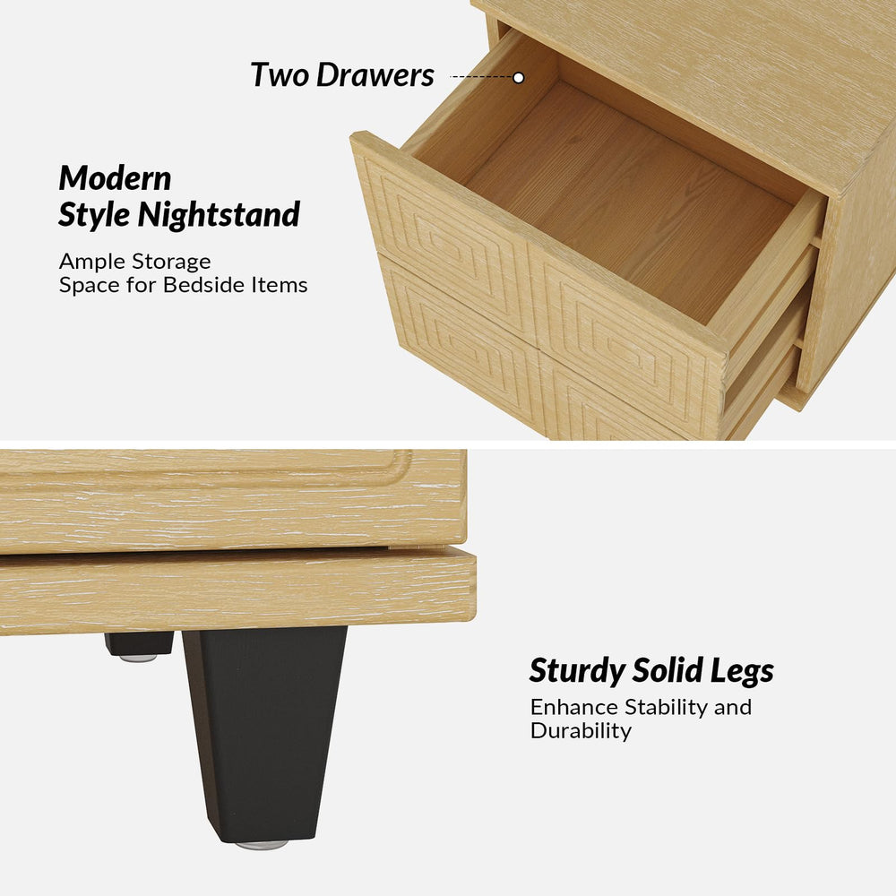 Modern Geometric Nightstand (Set of 2) - From Where - 