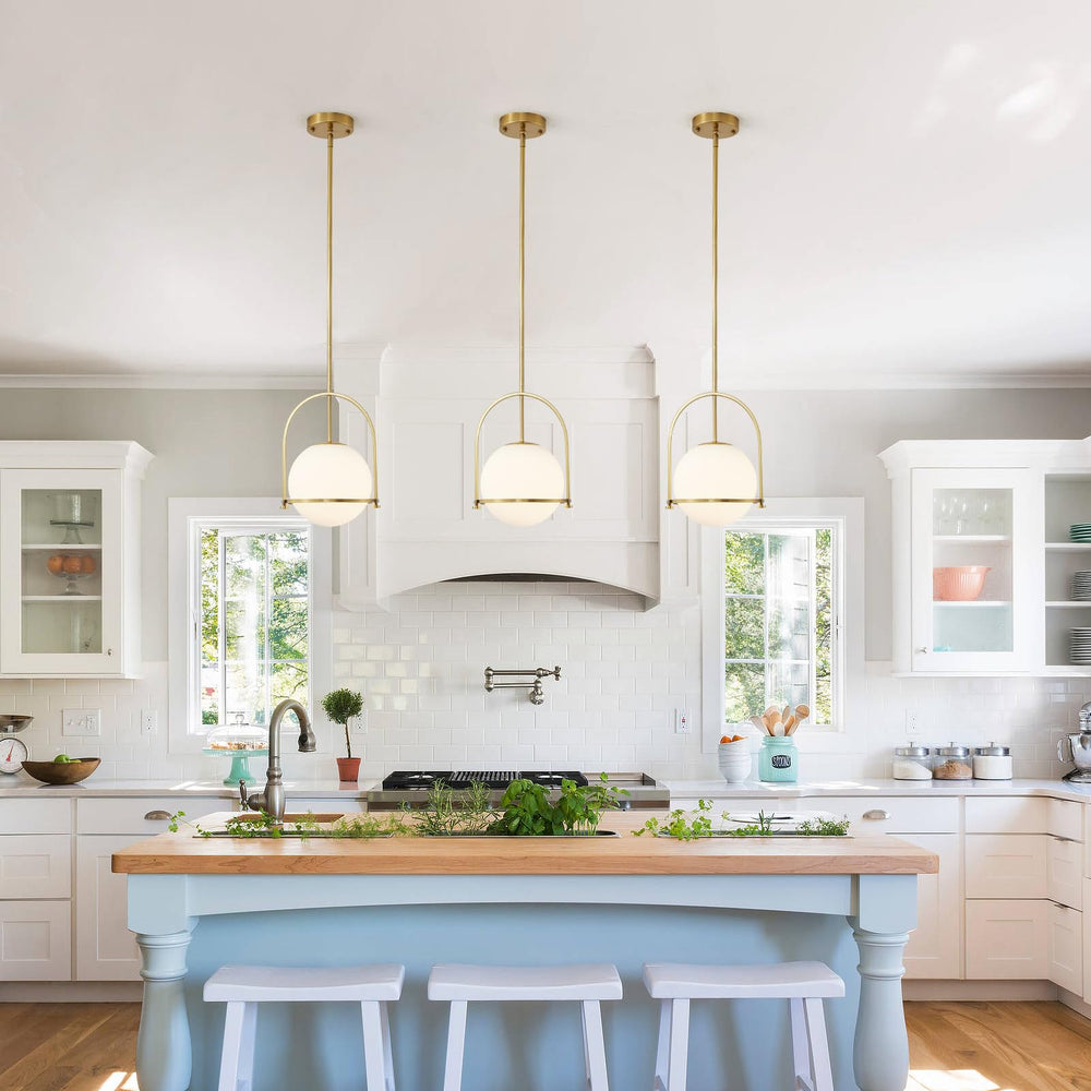 Modern Gold Globe Pendant Light - From Where - 