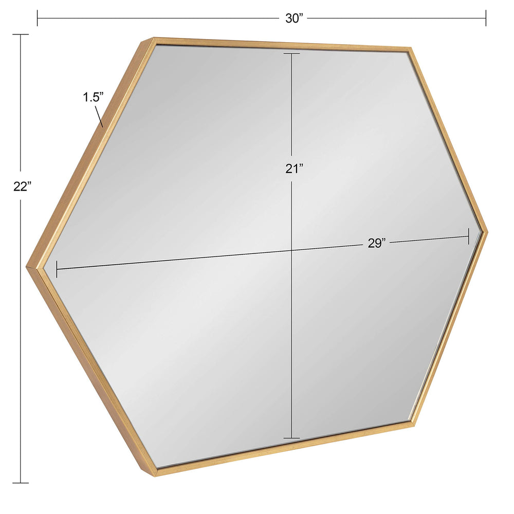 Modern Hexagon Wall Mirror - From Where - 