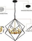 Modern Industrial Chandelier - From Where Finds - 