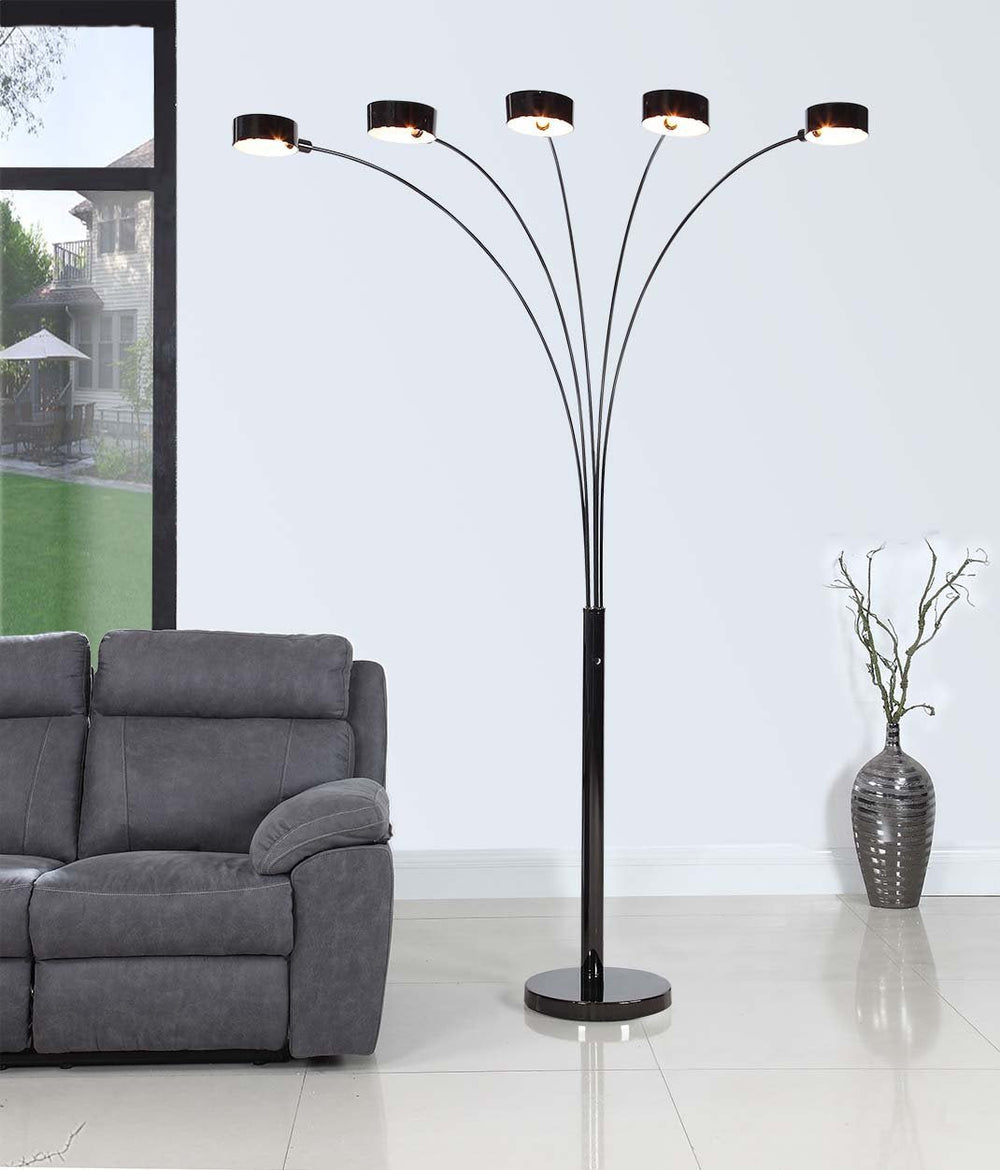 Modern Led 88" 5 - Arched Floor Lamp - From Where - 