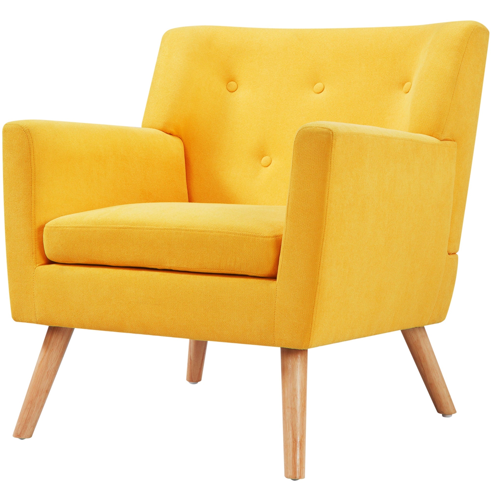 Modern Linen Accent Chair - From Where - 