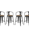 Modern Metal Bar Stools (Set of 4) - From Where - 