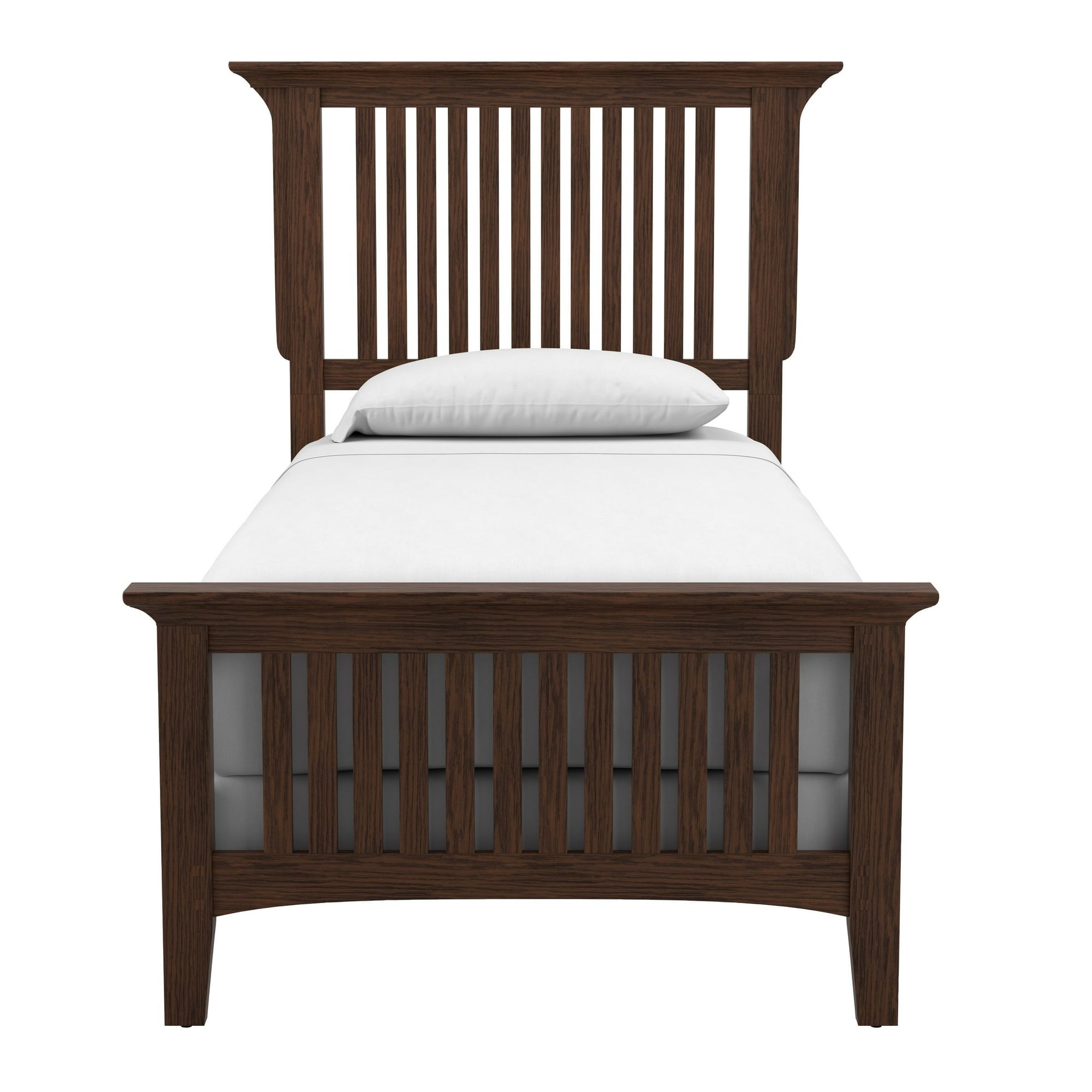 Modern Mission Vintage Oak Bed - From Where - 