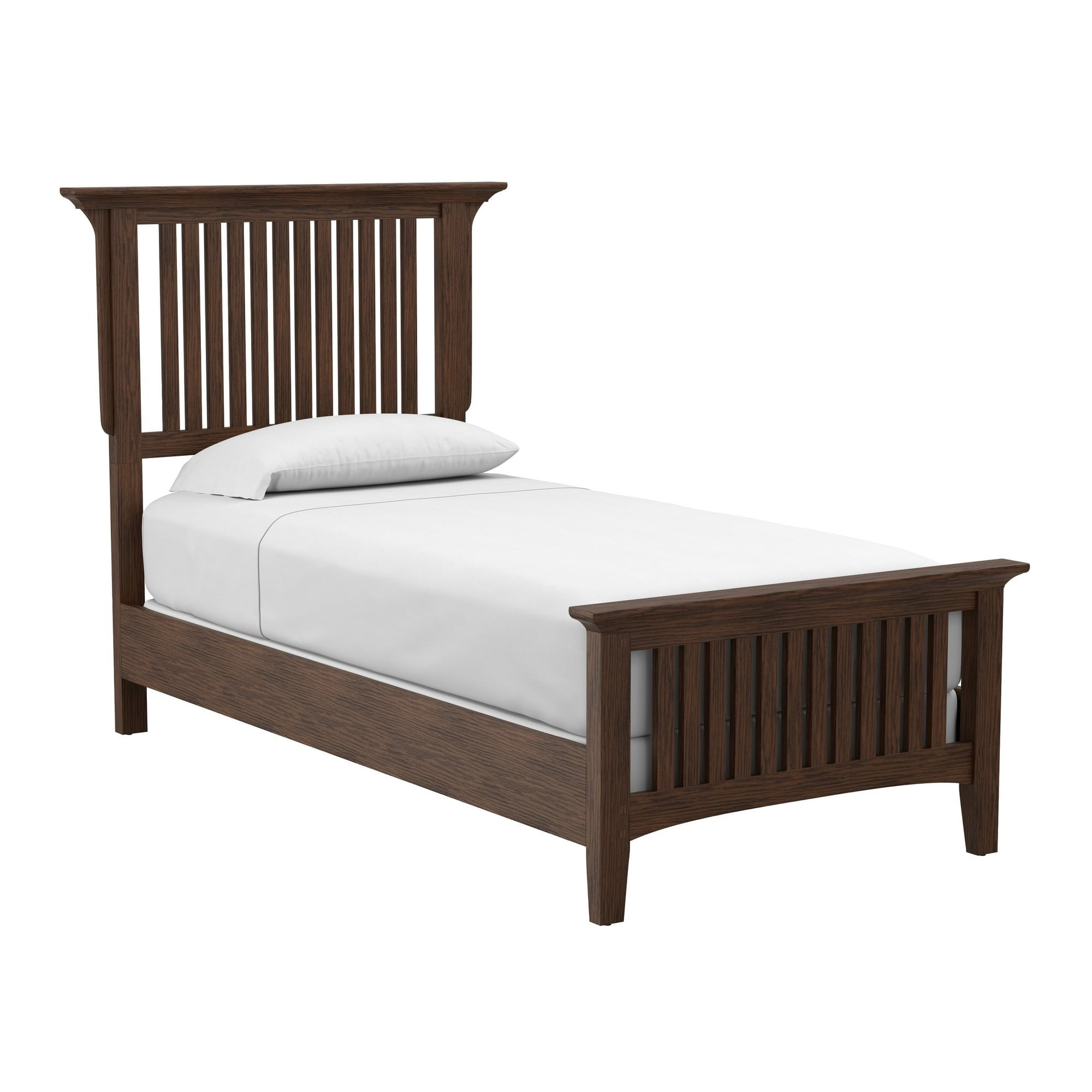 Modern Mission Vintage Oak Bed - From Where - 