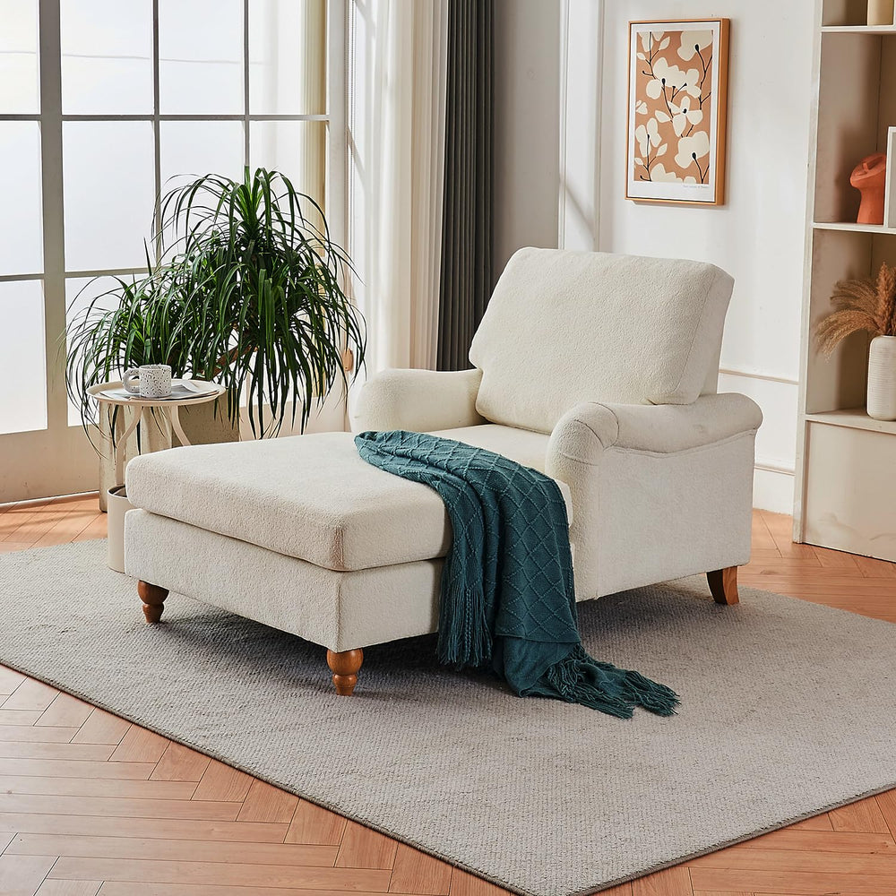 Modern Oversized Chaise Lounge Chair - From Where - 