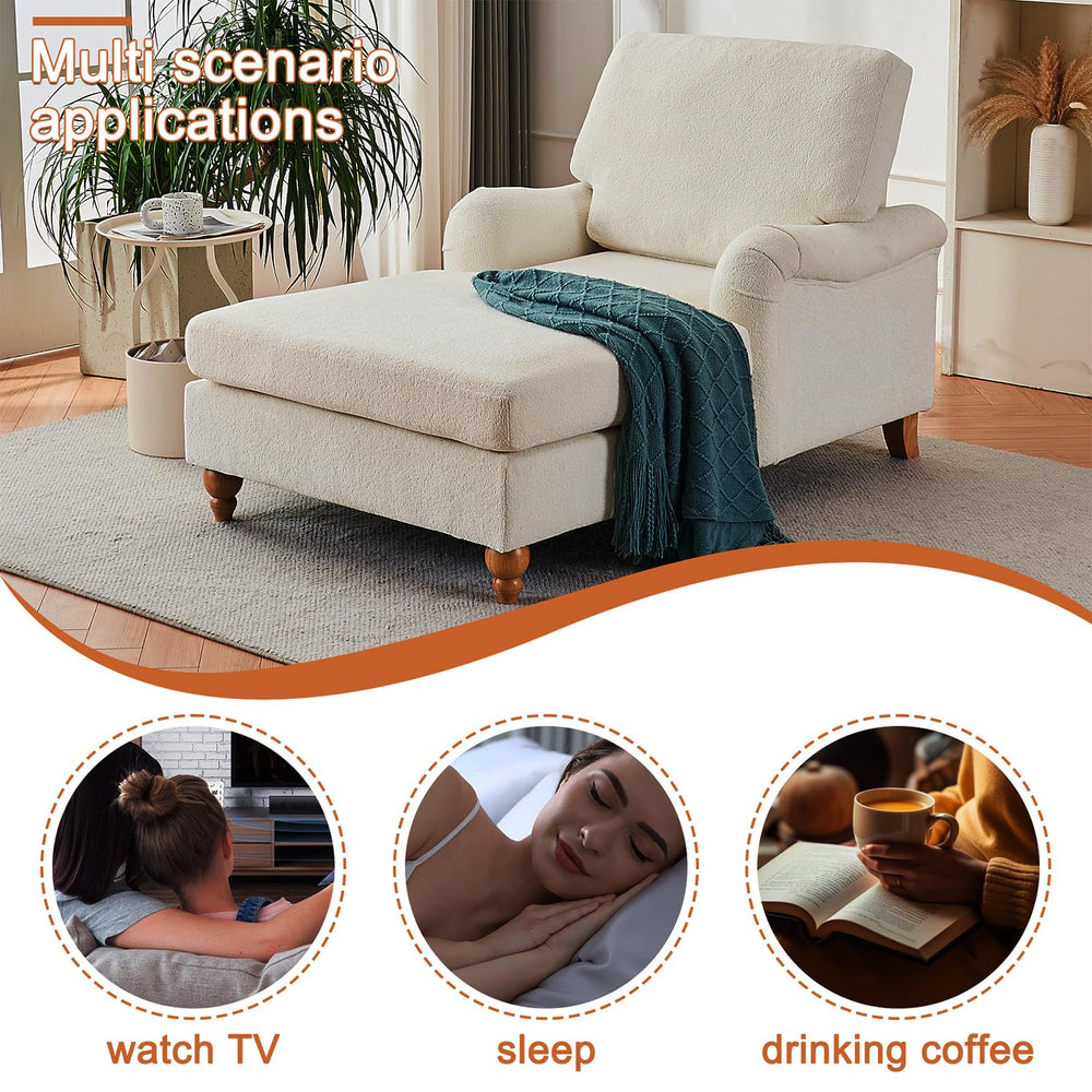 Modern Oversized Chaise Lounge Chair - From Where - 