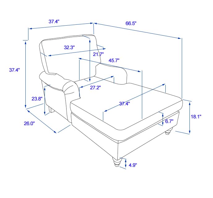 Modern Oversized Chaise Lounge Chair - From Where - 
