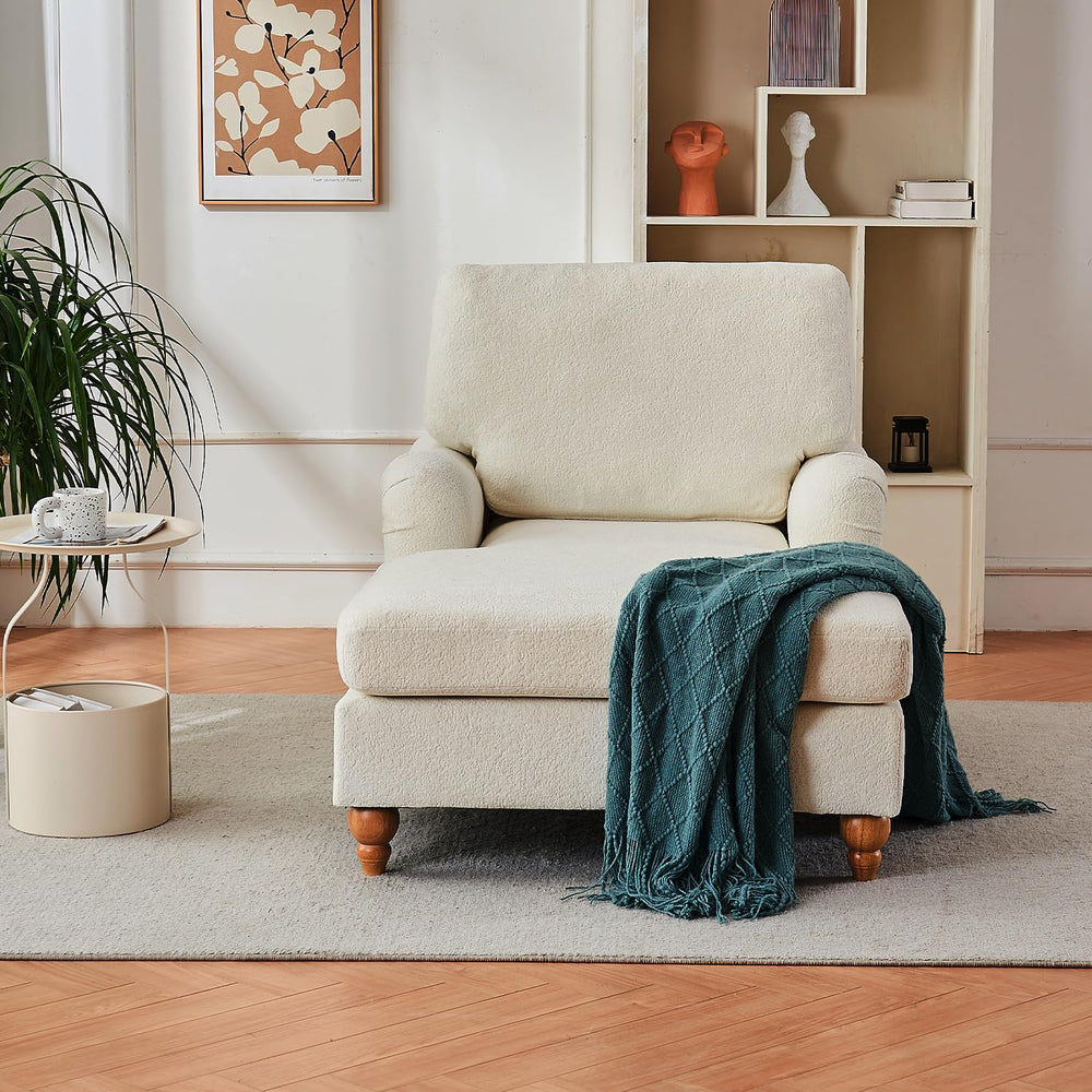 Modern Oversized Chaise Lounge Chair - From Where - 