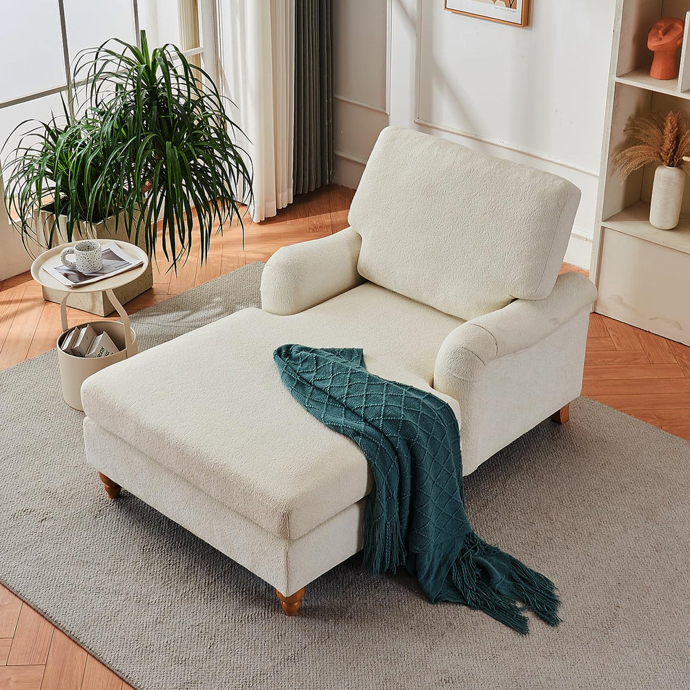 Modern Oversized Chaise Lounge Chair - From Where - 