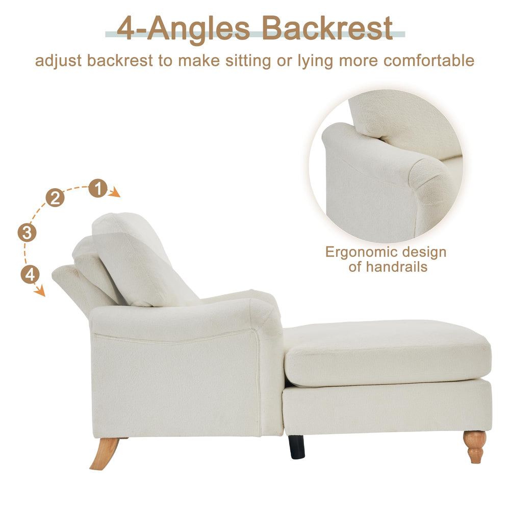 Modern Oversized Chaise Lounge Chair - From Where - 