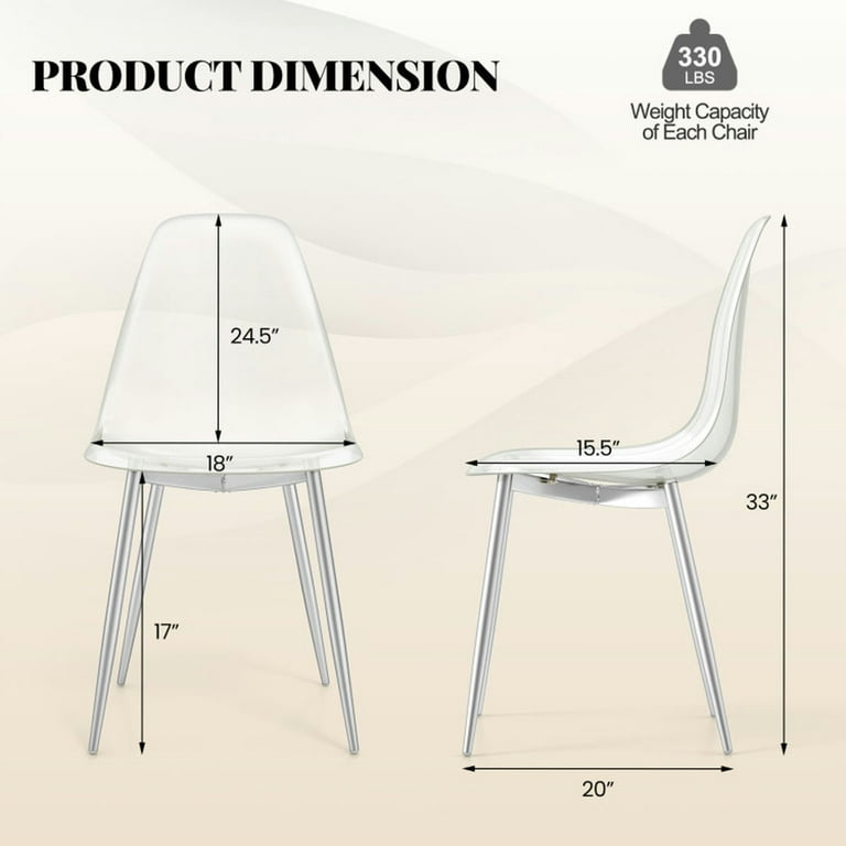 Modern Plastic Shell Side Chair (Set of 4) - From Where - 