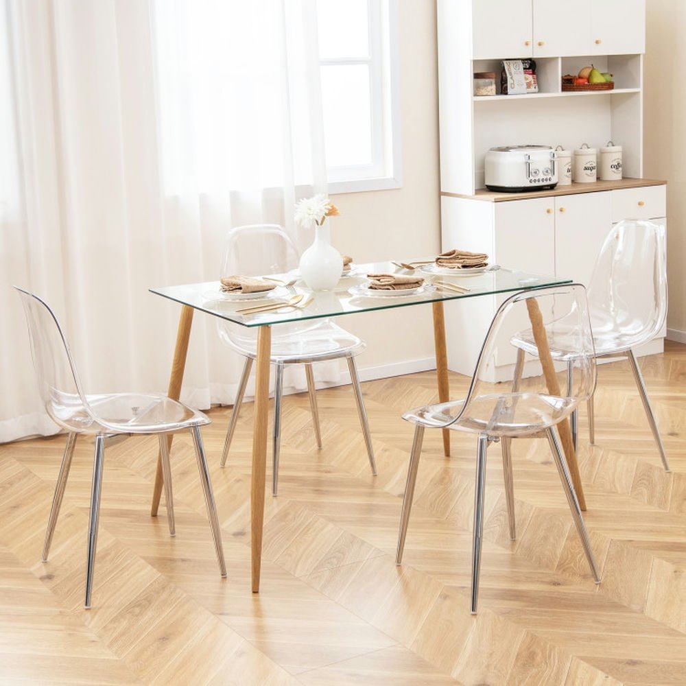 Modern Plastic Shell Side Chair (Set of 4) - From Where - 