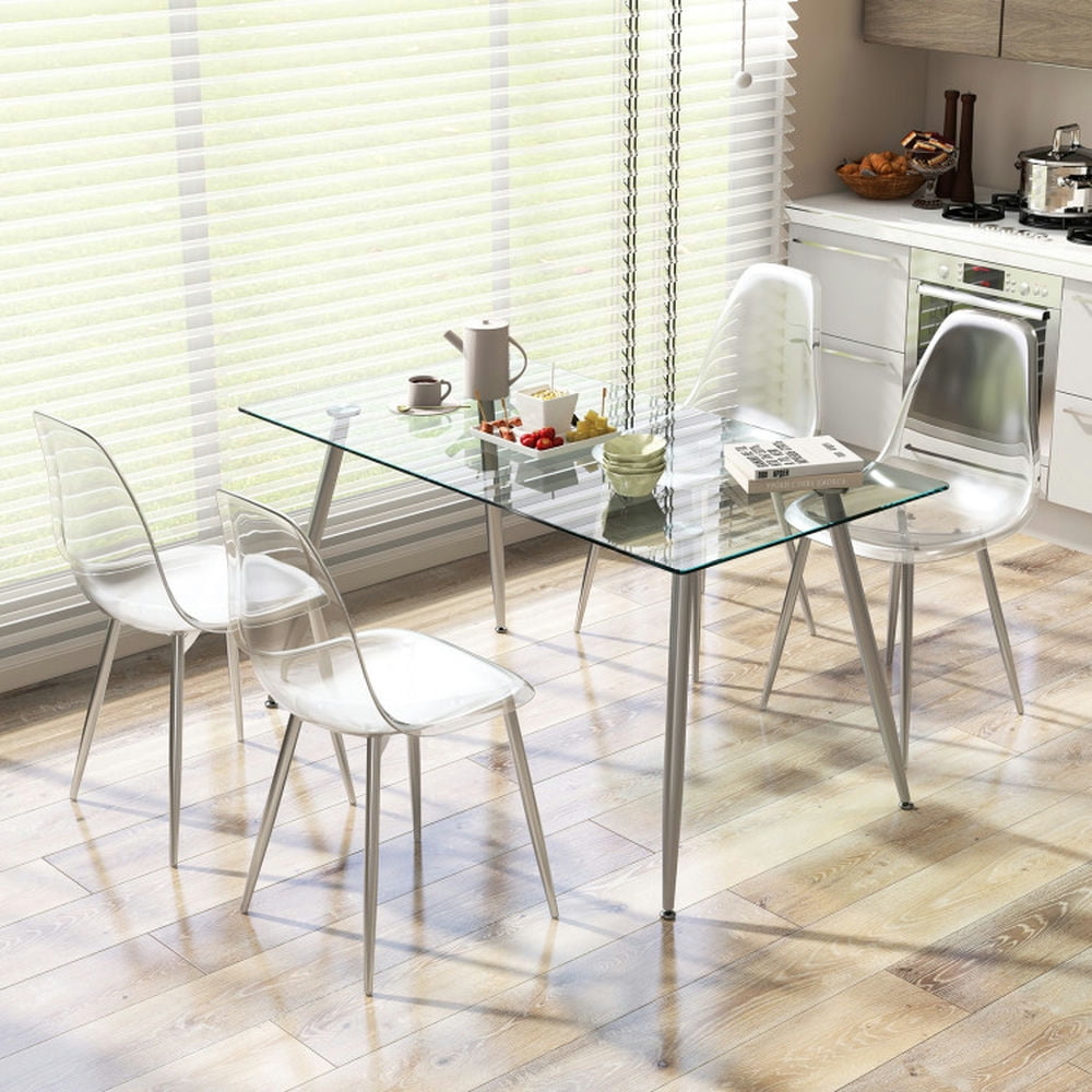 Modern Plastic Shell Side Chair (Set of 4) - From Where - 