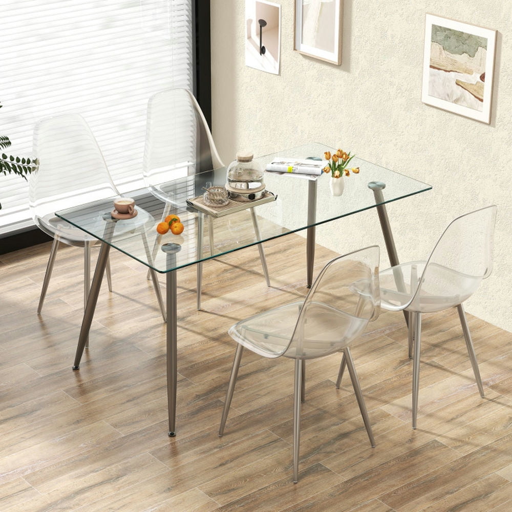 Modern Plastic Shell Side Chair (Set of 4) - From Where - 
