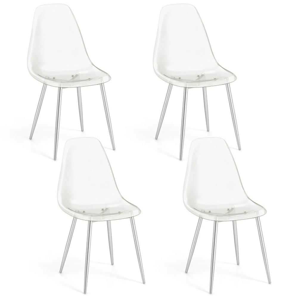 Modern Plastic Shell Side Chair (Set of 4) - From Where - 