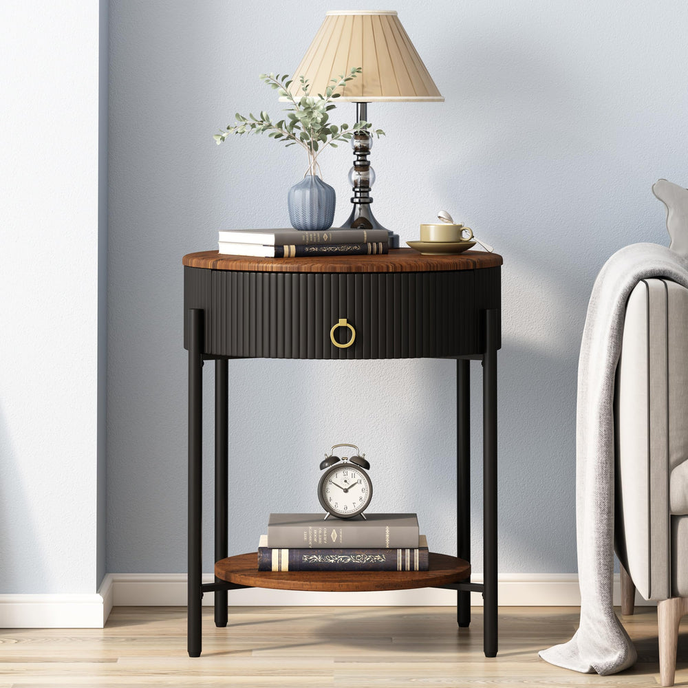 Modern Side Table with Drawer - From Where - 