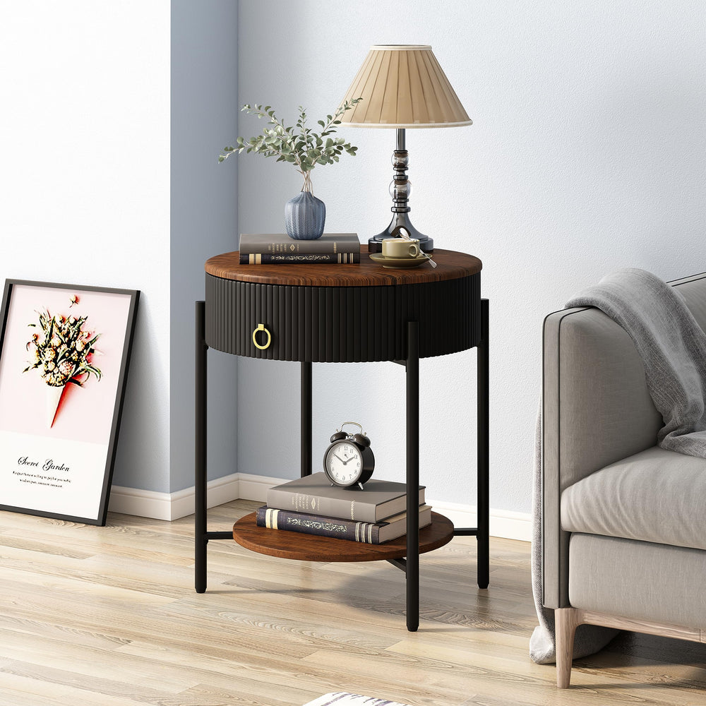 Modern Side Table with Drawer - From Where - 