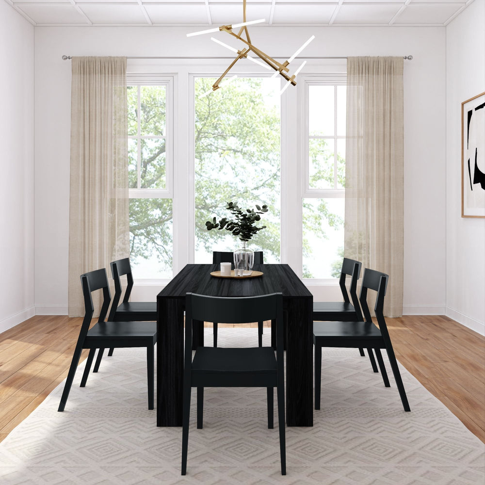 Modern Solid Wood Dining Table Set - From Where - 
