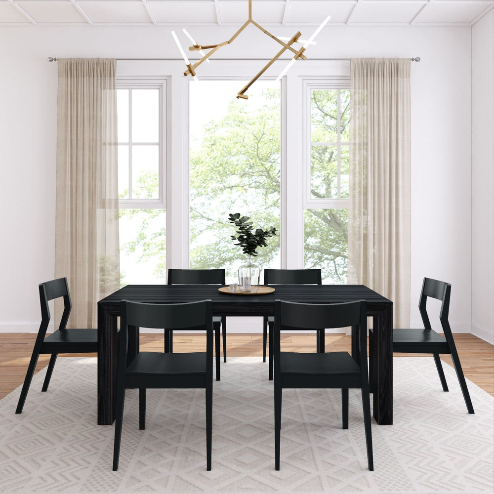 Modern Solid Wood Dining Table Set - From Where - 