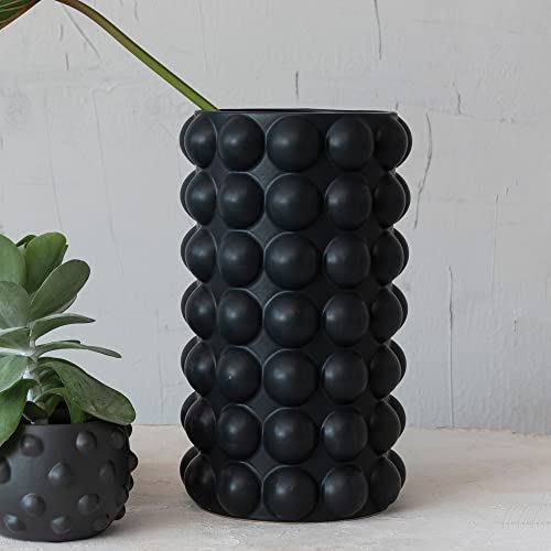 Modern Stoneware Raised Dot Vase - From Where - 